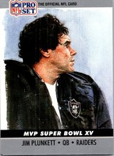 1990 Pro Set #15 Jim Plunkett Super Bowl MVP Collectibles
