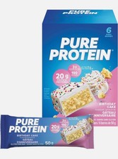 Pure Protein Birthday Cake Bars 6 x 50 g - Made in Canada