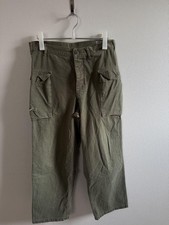 orSlow M43 Military Cargo Pants Men’s L Brown Herringbone HBT 13 Star Made Japan