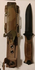 Fixed Blade Full Tang Knife Camouflage Plain Edge Similar To Gerber Strong Arm
