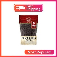 Spicy World Black Cumin Seeds 14oz Bulk bag - Nigella Sativa - Resealable bag 