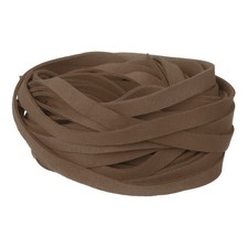 10Pcs 0.4" Flat Leather String Cord, 39"x0.06" Craft Suede Ribbon, Camel