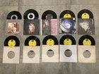 VINYL SINGLES 45s RECORD COLLECTION X 10 PICTURE MADONNA HITS POP JOB LOT