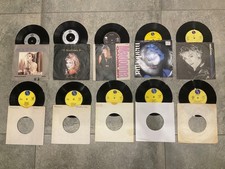 VINYL SINGLES 45s RECORD COLLECTION X 10 PICTURE MADONNA HITS POP JOB LOT