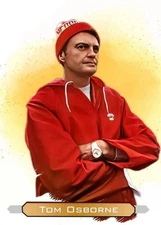 Tom Osborne Nebraska Football Custom Art Card