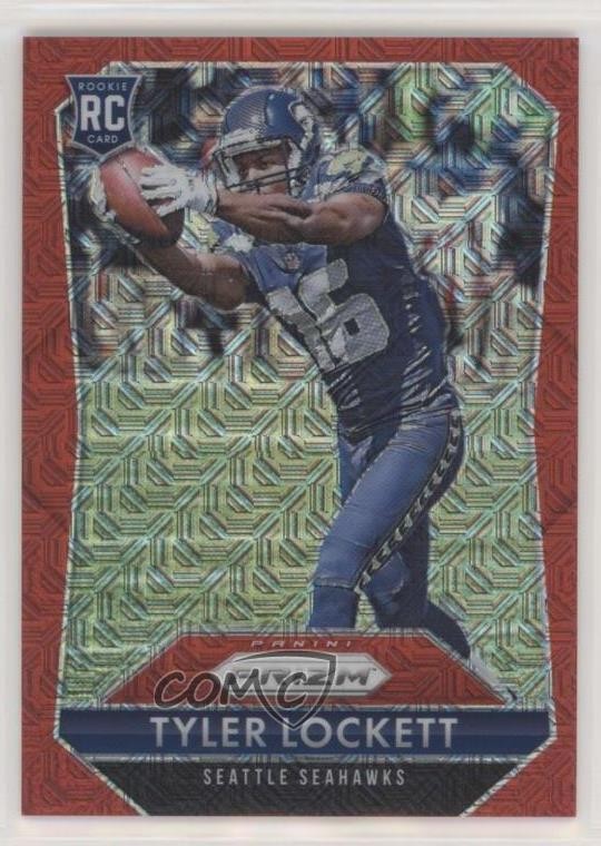 2015 Panini Prizm Rookies Red Mojo Prizm /99 Tyler Lockett #298 Rookie RC