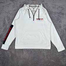 Red Bull Racing F1 1/4 Zip Hoodie Vanilla White Size L