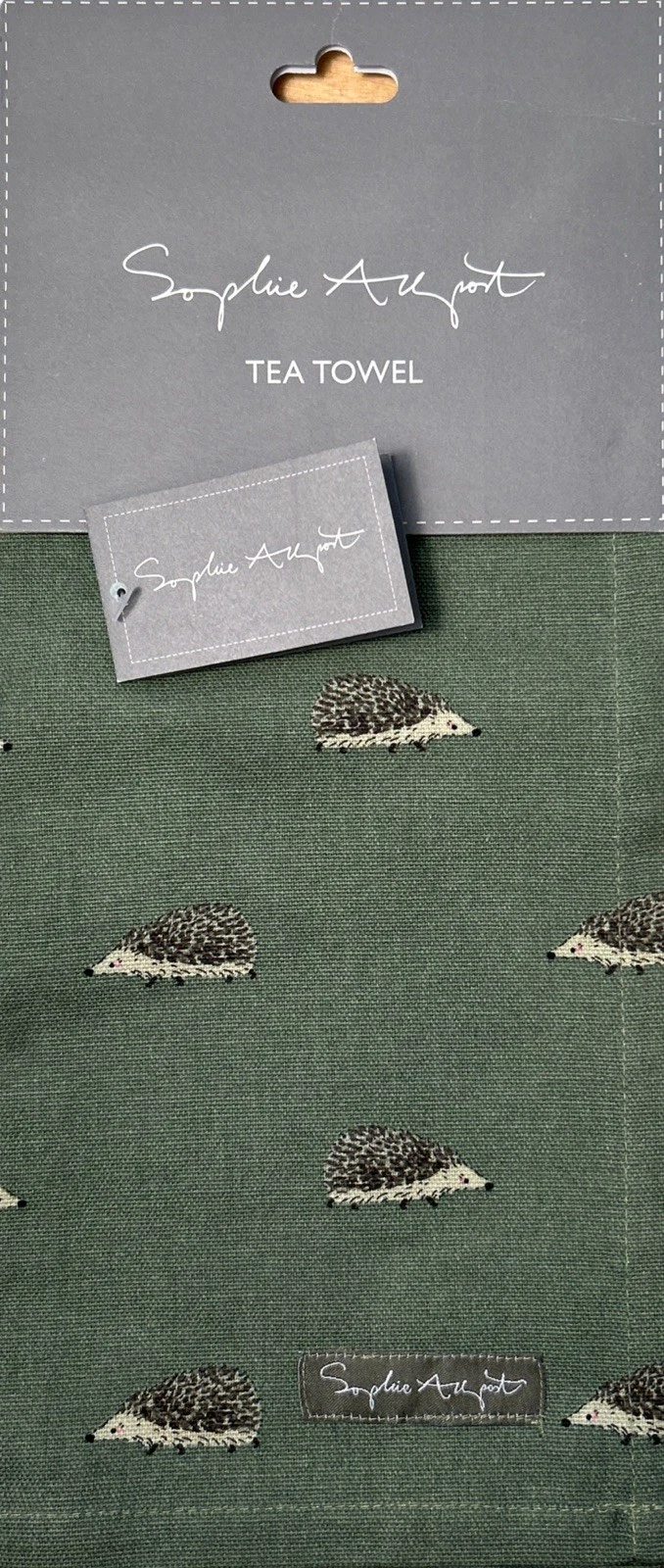 Sophie Allport Hedgehog Tea Towel - Thumbnail 3