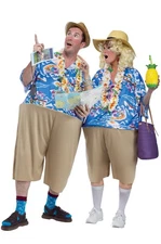 Brand New Tacky Tourist Traveler Funny Adult Costume