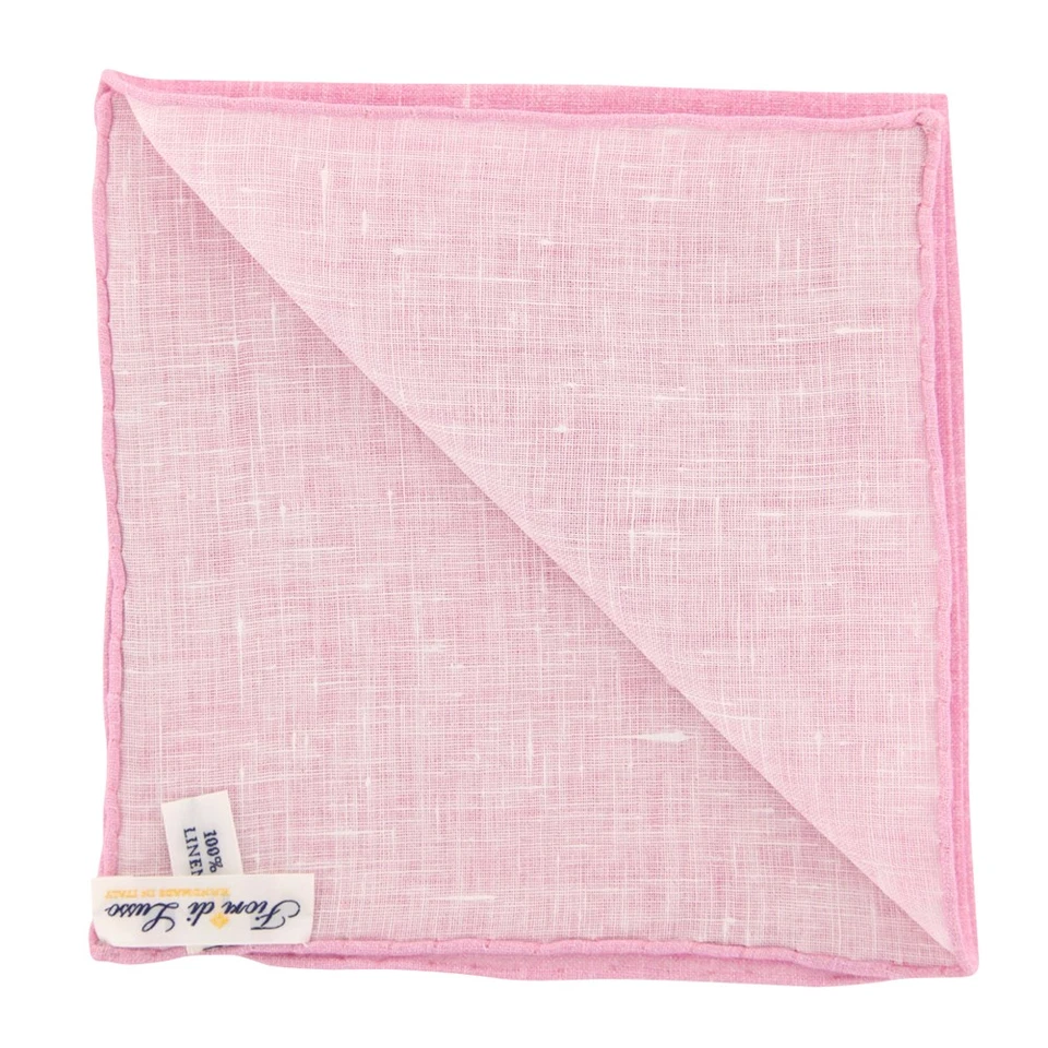 Fiori Di Lusso Pink Melange Pocket Square - x 12" - (FL719174) - Image 2 of 4