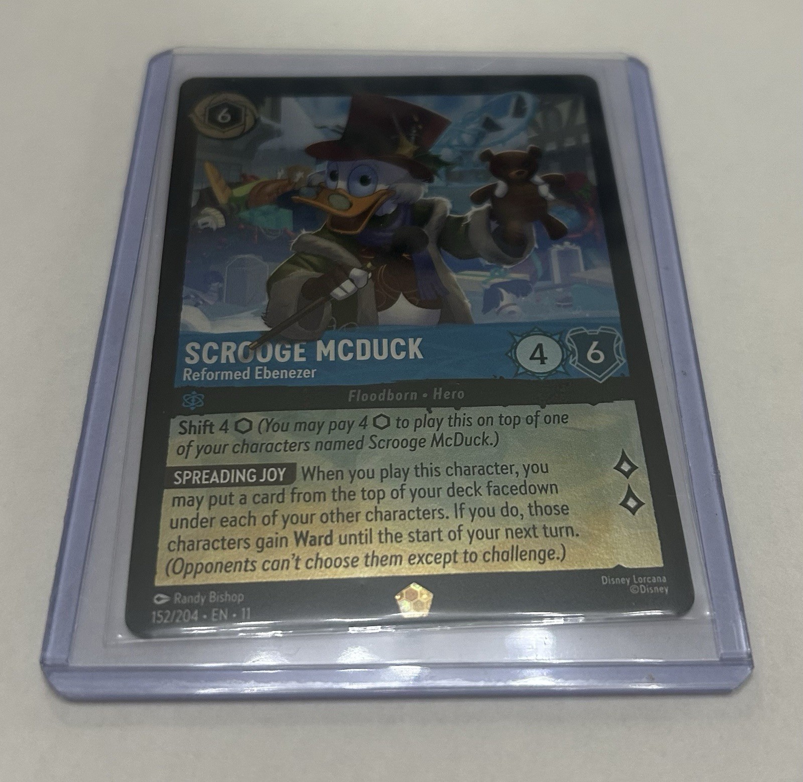 Lorcana - Scrooge McDuck Reformed Ebenezer- COLD FOIL - Winterspell 152/204
