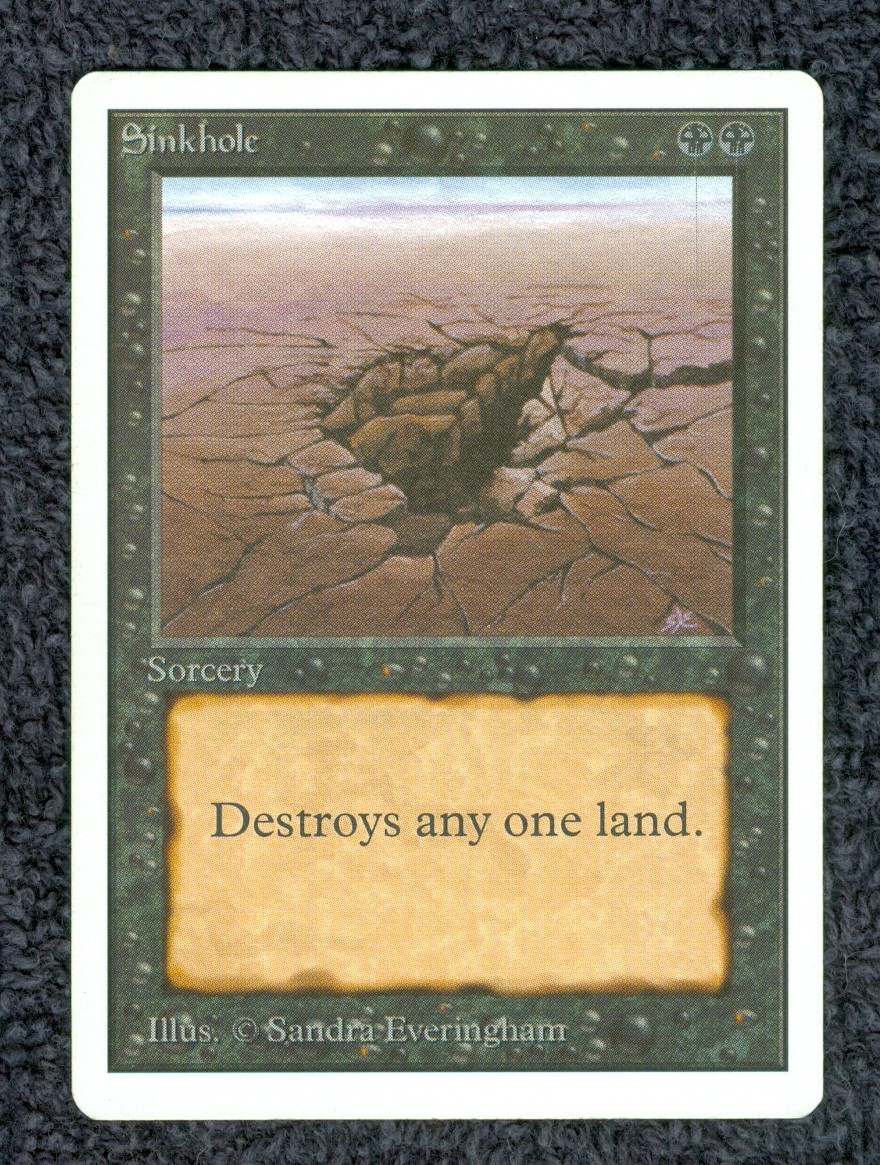 SINKHOLE UNLIMITED Magic the Gathering Unplayed Near Mint