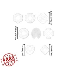 Xaekicr Polymer Clay Cutters Set Geometric Pattern Earring Tools