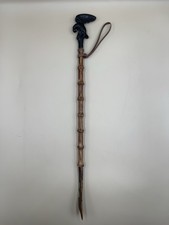 Vintage Eagle Head Long Shoehorn Made in Italy 20 Wood Bamboo Handle Plastic