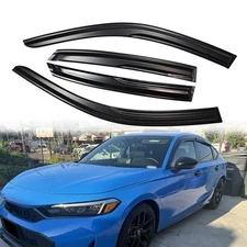For 2022-2025 Honda Civic Sedan M Style Window Visors Rain Guards Deflectors