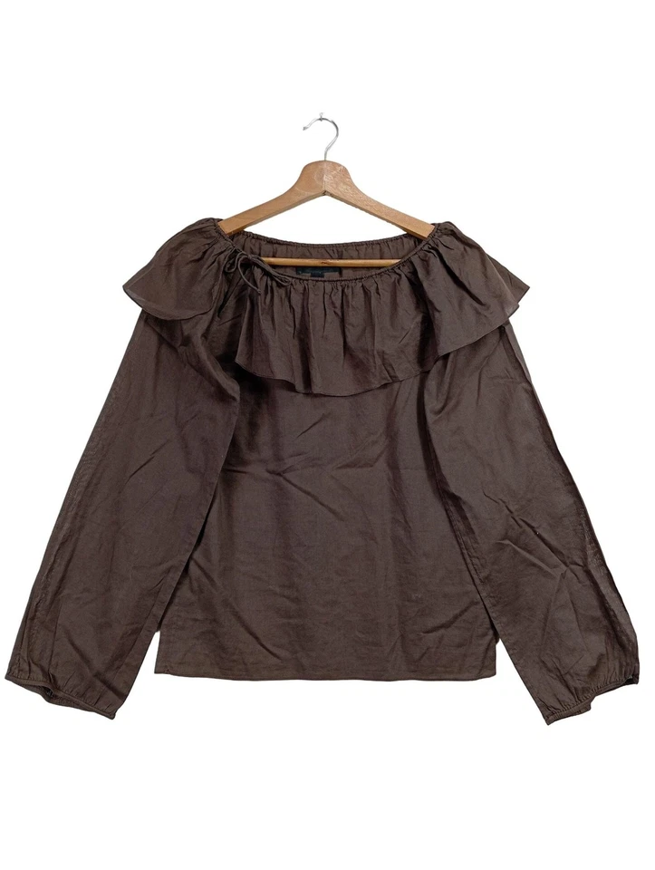 JILL STUART Blouse Carmen Dames Blouse T EU 40 brun style décontracté - Photo 1/4