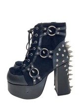 Demonia Studded Heel Boots Boots 25Cm Blk Jyy14