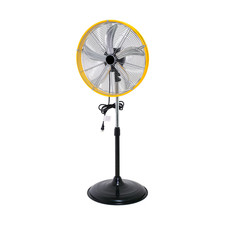 4900 CFM 20" Industrial Pedestal Fan, 3-Speed Oscillating with Drum Head