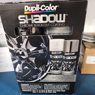 Dupli-Color Paint SHD1000 Dupli-Color Shadow Chrome Black-Out Coating Kit