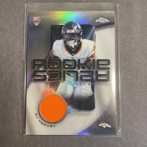 2025 Topps Chrome - Rookie Relics RJ Harvey #RR-RH (MEM, RC)