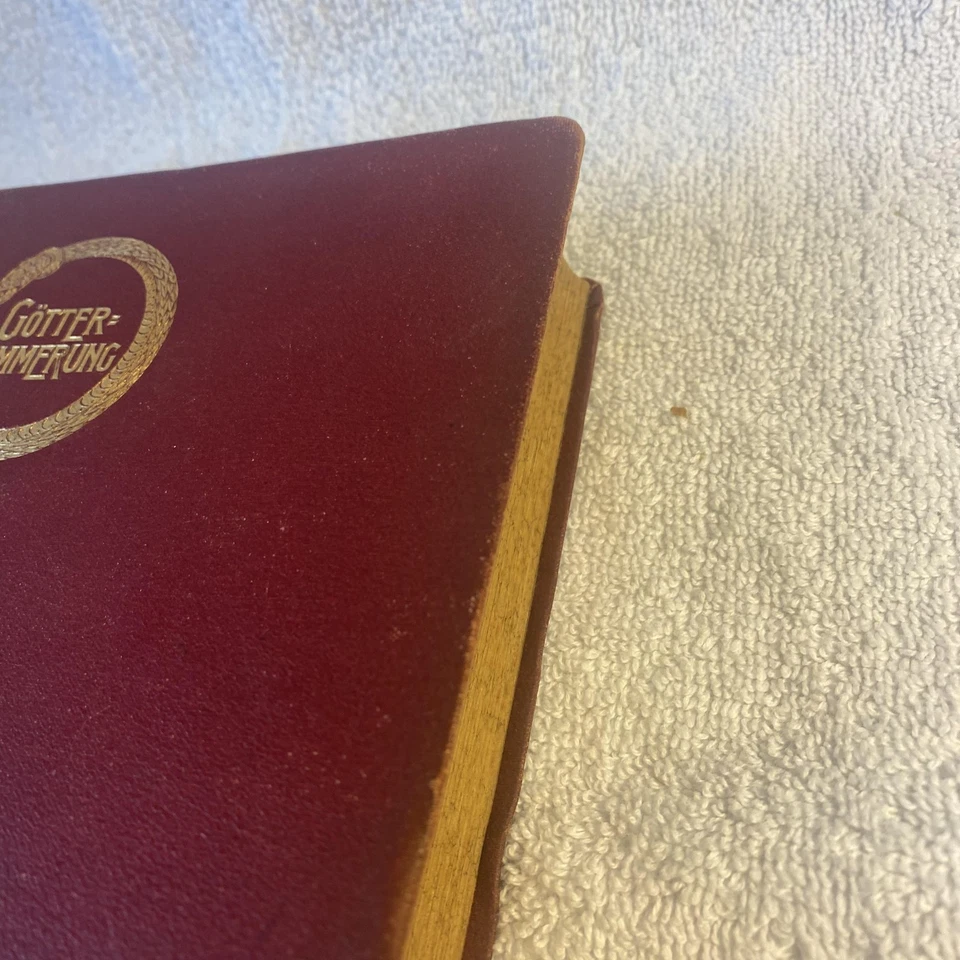 Vintage Götterdämmerung Richard Wagner Orchestra Score Hardcover German Opera Bo - Image 4 of 4