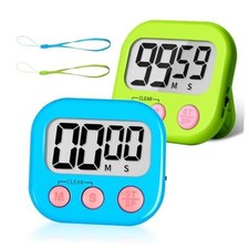 Classroom Timer for Kids Teachers 2 Pack Digital Timers 1 Blue  Green
