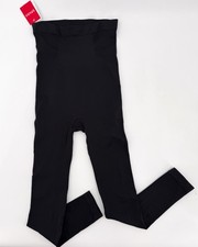 Spanx Look At Me Now Leggings Womens Small Black High Waisted Seamless Shaping