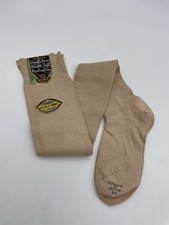 Vintage Double Knee, Tuff High Beige Socks Size 8.5 - 70-80s