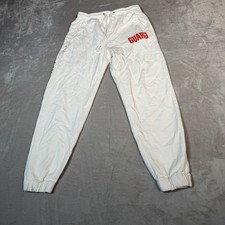 Helmut Lang Pants Mens Medium White Sweatpants Joggers Life Guard Logo Print