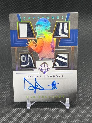 2019 Panini Majestic Capstones Dak Prescott #CP-DP Holo Gold #/5 SSP Patch Auto
