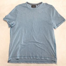 Jeremiah Mfg. Co Mens Slub Cotton T-Shirt Sz.XL/Blue Crew SS Premium Goods 