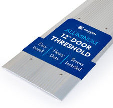 High-Quality 12" Aluminum Door Threshold Strip - Low-Profile Transition Sill