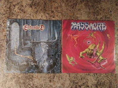 2 Sealed Vinyl Records * Entombed - Left Hand Path & Massacre - From Beyond
