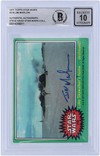 1977 Topps Star Wars #218 Luke Skywalker's home...destroyed! — AUTH (grade unconfirmed)
