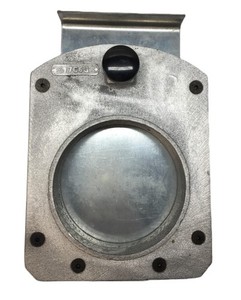 Unbranded 4-1/2" Cast Iron Blast Gate 17060 (17061) USED