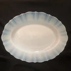Monax MacBeth-Evans American Sweetheart Ruffled Platter Depression Era