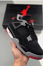 air jordan 4 retro "bred" Black Red Bull