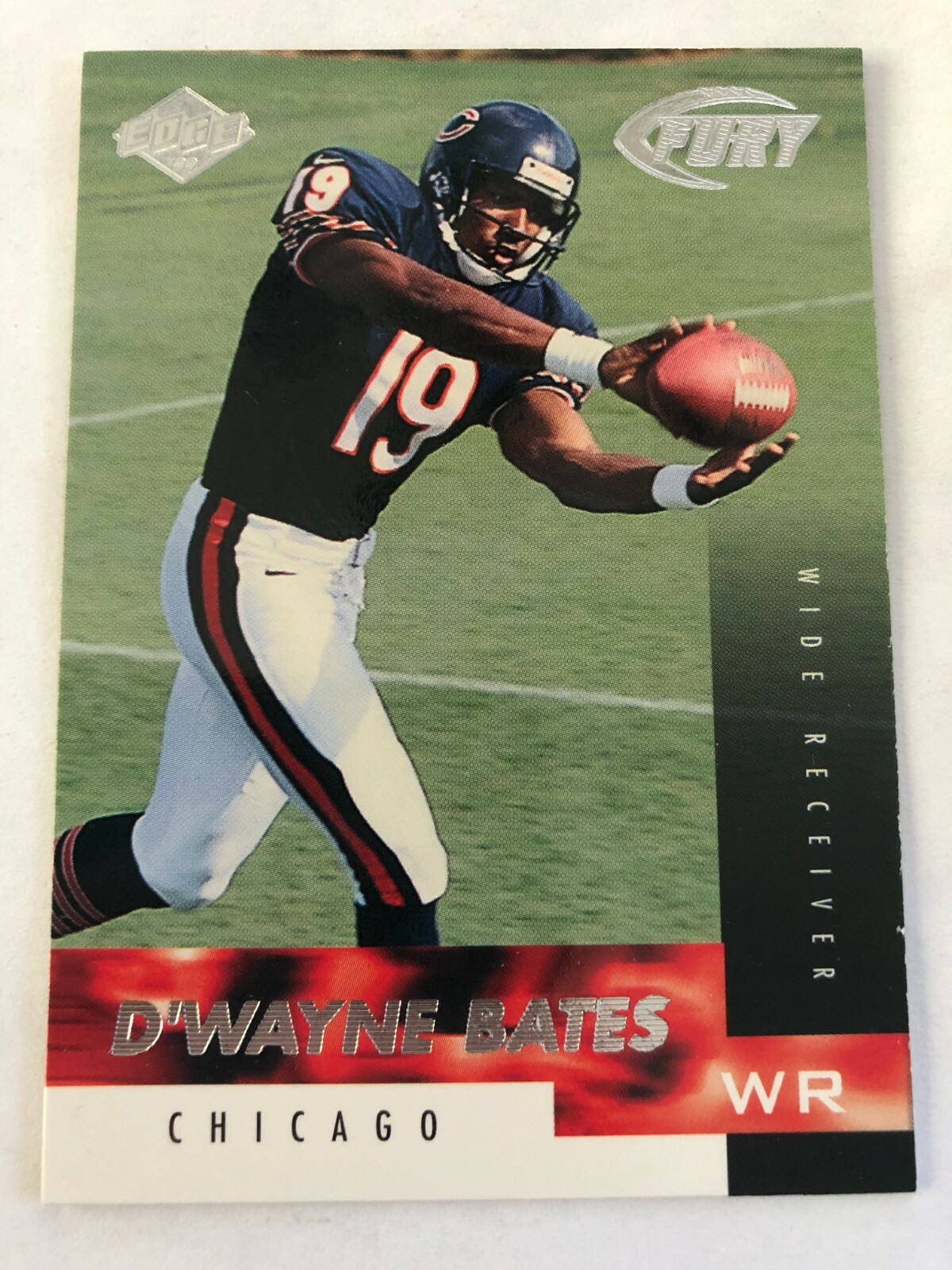 1999 Collector's Edge Fury D'Wayne Bates #153 Rookie RC Chicago Bears