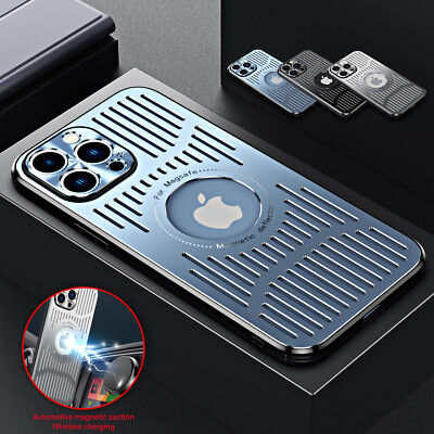 Aluminum Heat Dissipation Shockproof Case For iPhone 16 15 14 Pro Max 13 12 11