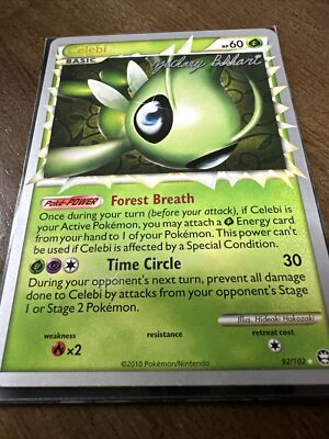 POKEMON PROMO CARD - CELEBI 92/102 - WORLD CHAMPIONSHIPS 2012