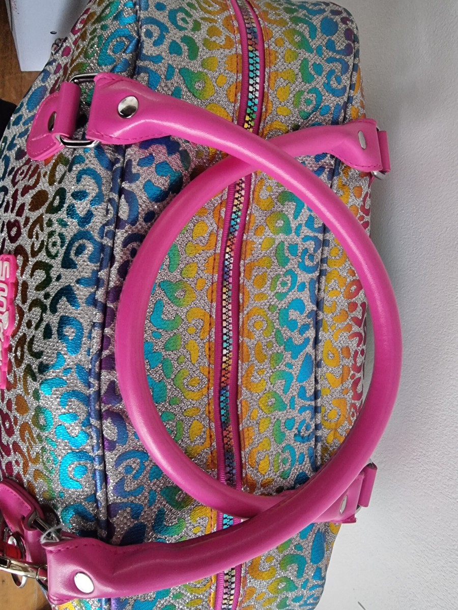 Smiggle Girls Rainbow Leopard Holdall, School Bag/Weekender