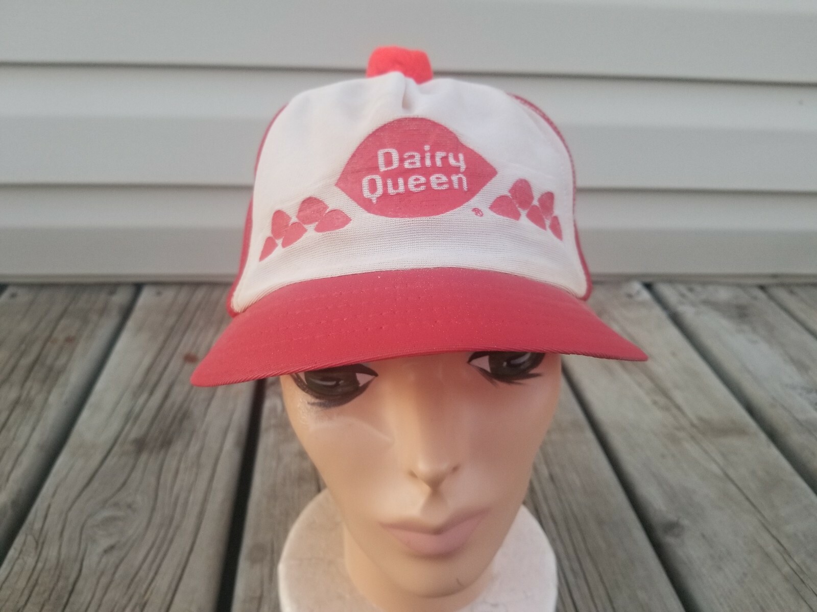 Rare 1970's Pom Vintage Dairy Queen Hat Cap Snapback Workers Uniform eBay