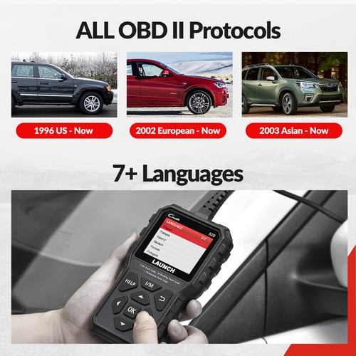 LAUNCH OBD2 Scanner Car Code Reader Auto Diagnostic Scan Tool Check Engine Light