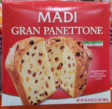 Madi Gran Panettone Traditional Italian Oven Baked Cake 35.25 OZ FREE SHIPPING!