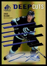 Jared McCann Blue 2023-24 SP Game Used Deep Cuts Auto #DC-58 NHL Card /75