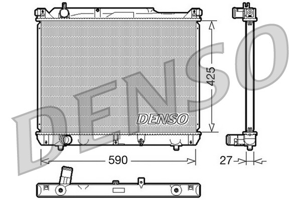 DENSO DRM47019 Radiator, engine cooling for SUZUKI