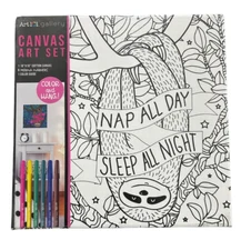 Art 101 – Canvas Art set - Nap All Day, Sleep All Night