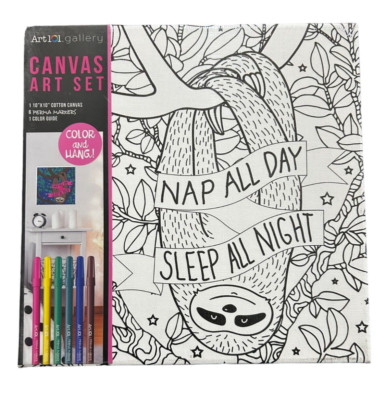 Art 101   Canvas Art set - Nap All Day, Sleep All Night