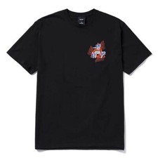 HUF Men's S/S T-Shirt FLASHING WHEEL - Black - Medium - NWT - LAST ONE