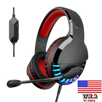 3.5mm Gaming Headset Headphones With Mic for PC PS4 Xbox One Nintendo Switch US | eBay